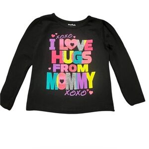Garanimals Black Long Sleeve Tee with Colorful Print